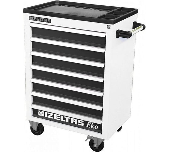 Тележка IZELTAS ECO 7 ящиков, черный/серый 8243323007