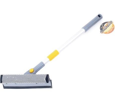Щетка для мойки телескопическая с губкой и сгоном для воды 50-70см Автостоп AB-1728 677656