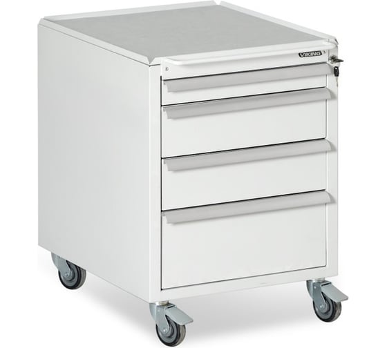 Подкатная тумба VIKING 490х580х610 мм ТП-01/S ESD RAL7035