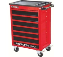 Тележка инструментальная IZELTAS серии TREND с набором инструментов 93 предмета, 7 выдвижных ящиков, цвет красно-черный,, /13000002459 8244007096