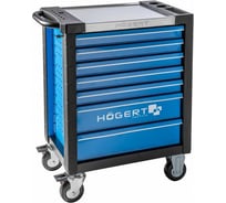 Тележка инструментальная HOEGERT TECHNIK 7 ящиков Premium HT7G572
