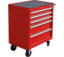 Инструментальная тележка СТАНКОИМПОРТ на колесах, 5 ящиков, красная ODOO BTD-27105red