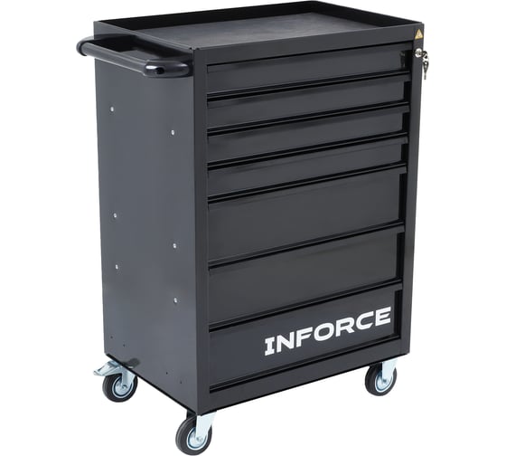 Инструментальная тележка Inforce 7 ящиков, габариты без упаковки 755х465х935мм, 07-01-18