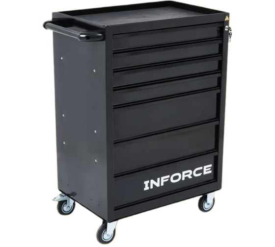 Инструментальная тележка Inforce 7 ящиков, габариты без упаковки 755х465х935мм, 07-01-18
