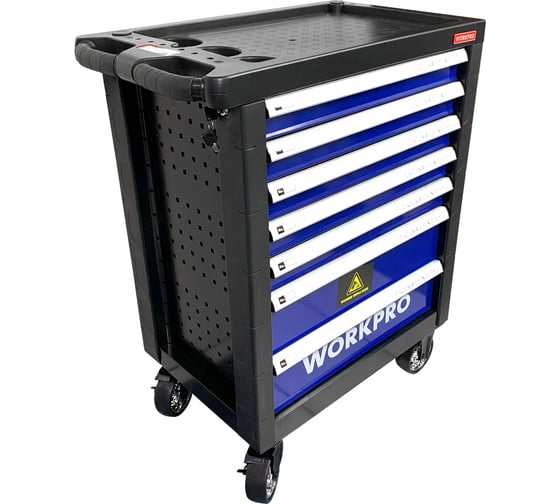 Тележка инструментальная WORKPRO 7 ящиков с 12 ложементами WP285002A