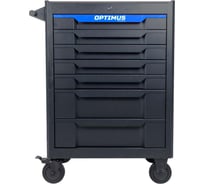 Тележка инструментальная Optimus 7 полок с набором инструментов 298 пр, столешница с EVA покрытием OPT-717E