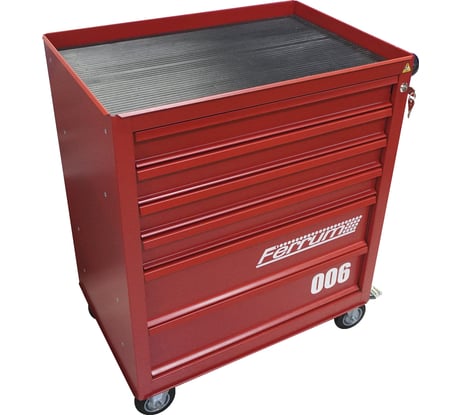 Тележка инструментальная FERRUM с 6 ящиками, красный 02.006L-3000