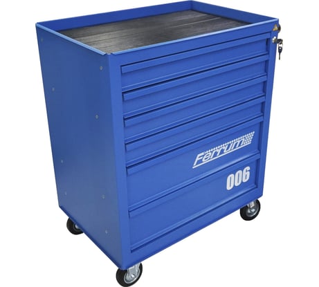 Тележка инструментальная FERRUM с 6 ящиками, синий 02.006L-5015