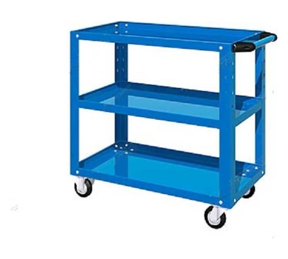 Тележка FERRUM открытая, 3 полки, 950x486x840, синий 02.230L-5015