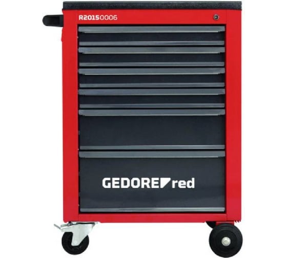 Рабочая тележка GEDORE RED MECHANIC с 6 выдвижными ящиками, красная/антрацит 3301663 1