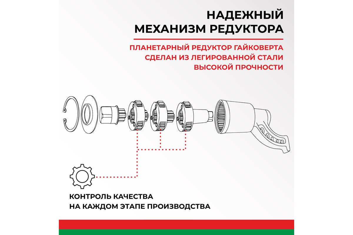 Гайковерт БелАК НЬЮТОН без головок 2х-скоростной БАК.10019 - выгодная цена,  отзывы, характеристики, 1 видео, фото - купить в Москве и РФ