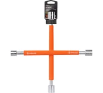 Ключ баллонный крестовой AIRLINE PRO 350 мм, с обрезиненными рукоятками, 17x19x21x22 мм ATAB036