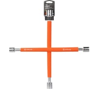 Ключ баллонный крестовой AIRLINE PRO 400 мм, с обрезиненными рукоятками, 17x19x21x22 мм ATAB037