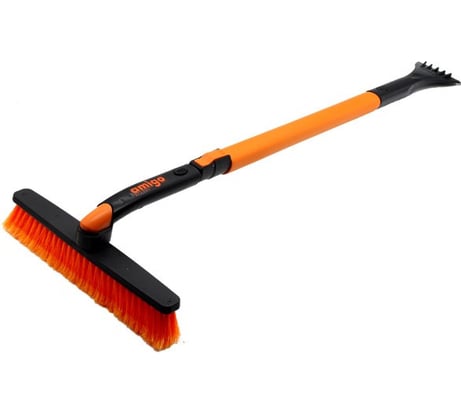 Телескопическая щетка-сметка для снега со скребком AMIGO 74104/1