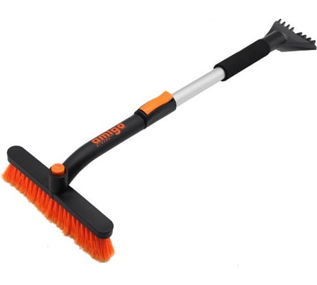 Телескопическая щетка-сметка для снега со скребком AMIGO 74523