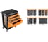 Тележка для инструмента NEO Tools 7 выдвижных ящиков, 129 шт 84-222+G 5