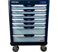Тележка с 7 ящиками+ПОДАРОК инструмент 250 предметов KraftWell KRW-TTB+SET250