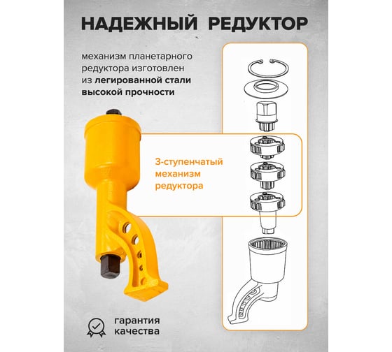 Ручной гайковерт с редуктором Forsage F-34114102(28725)