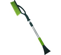 Щетка для снега со скребком ZiZay щетина 3 ряда, телескопическая, длина 85-114 см ZZ0158