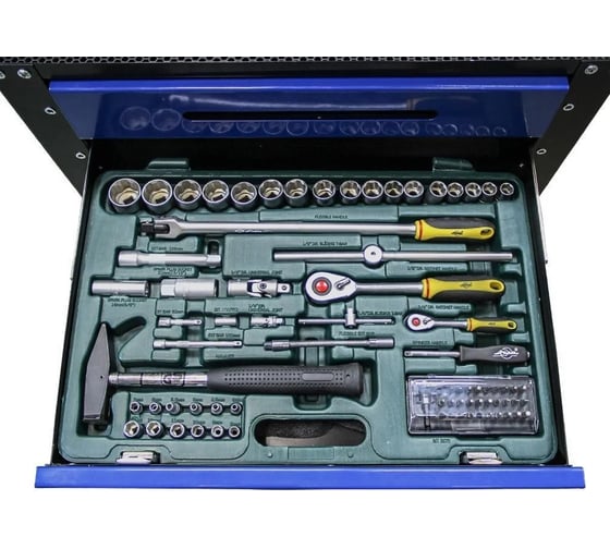 Тележка с инструментом AIST 141 пр. 4-32мм, 1/4 ,1/2, SL-гр 6 ящиков 0-901141M 00-00024694