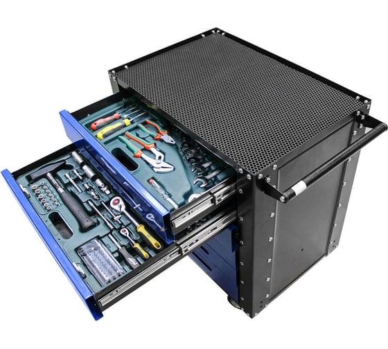 Тележка с инструментом AIST 98 пр. 4-32мм SL-гр 6 ящиков 0-901098M 00-00024691 1