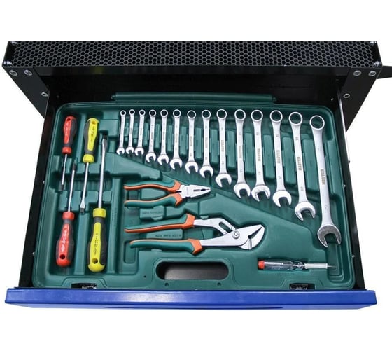 Тележка с инструментом AIST 98 пр. 4-32мм SL-гр 6 ящиков 0-901098M 00-00024691
