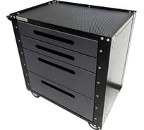 Инструментальная тележка Great Wolf 4 ящика, колеса с тормозом, серая GWT-G4