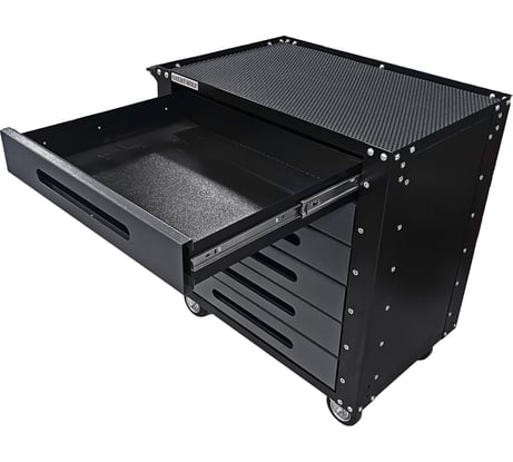 Инструментальная тележка Great Wolf 6 ящиков, колеса с тормозом, серая GWT-G6