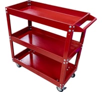 Инструментальная тележка Great Wolf 3 полки, колеса с тормозом, красная GWT-K3R