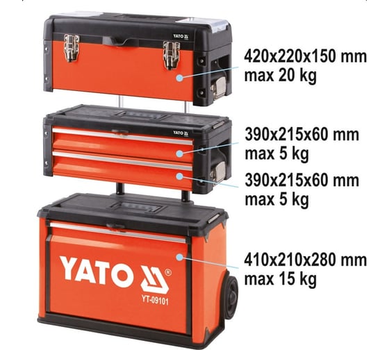 Инструментальная тележка YATO YT-09101