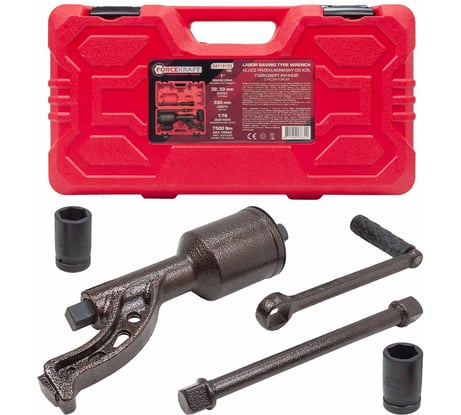 Гайковерт ручной с редуктором Forcekraft головки 32, 33 мм, длина 330 мм, передаточное число 1:78, 7500 Н/м FK-34114103 HS(59991)