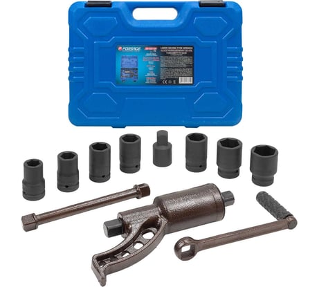 Гайковерт ручной с редуктором Forsage 1" головки 24, 27, 30, 32, 33, 38, 41 мм, адаптер 1", длина 270 мм, передаточное число 1:58, 4800 Н/м F-34122136 HS(60004)