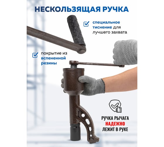 Гайковерт ручной с редуктором Forsage головки 32, 33 мм, длина 330 мм, передаточное число 1:78, 7500 Н/м F-34114103 HS(59989)