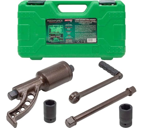 Гайковерт ручной с редуктором Rockforce 1" головки 32, 33 мм, длина 310 мм, передаточное число 1:68, 6200 Н/м RF-3411389 HS(59995)