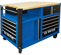 Верстак инструментальный, 10 выдвижных ящиков и 2 отсека, SQUAD KING TONY 87SQ34-10B-BK