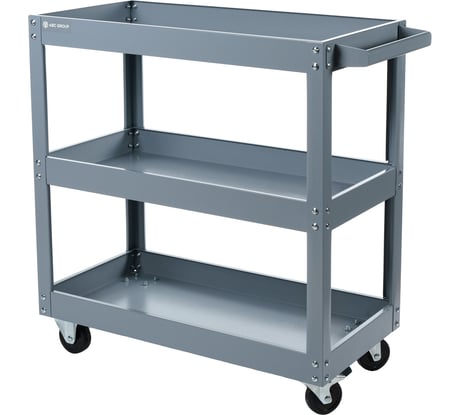 Передвижная тележка ABC с 3-мя полками, серая ПТ3-С