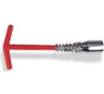 Ключ свечной AIRLINE Т-образный, с карданом, 21x500 мм, с резиновым фиксатором и пружиной ATAC032