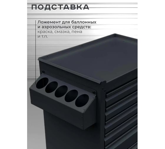 Инструментальная тележка Вертикаль ILIKPRO чёрная SID-42.855.678.000.R9005