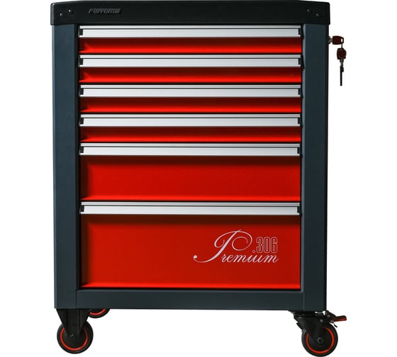Инструментальная тележка Ferrum Premium с 6 ящиками 12.306-7016/3000