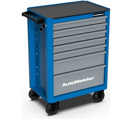 Тележка инструментальная AutoMeister 7 ящиков (RAL5015/RAL7040) с набором инструмента 229 предметов 79484 1