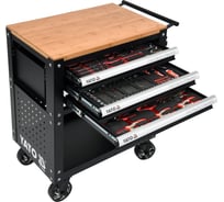 Инструментальная тележка с набором ложементов YATO YT-55280 162 предмета 396255280 092 1