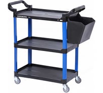 Тележка инструментальная NORDBERG 3 пластиковые полки, синяя T31B