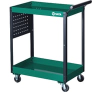 Тележка инструментальная SATA 3х-ярусная с перфорированной панелью 95222B