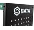 Тележка инструментальная SATA 3х-ярусная с перфорированной панелью 95222B 9