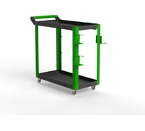 Тележка инструментальная ООО Металекс Тип 1 700x400x800 2-е полки (серо-зеленый) / 118003