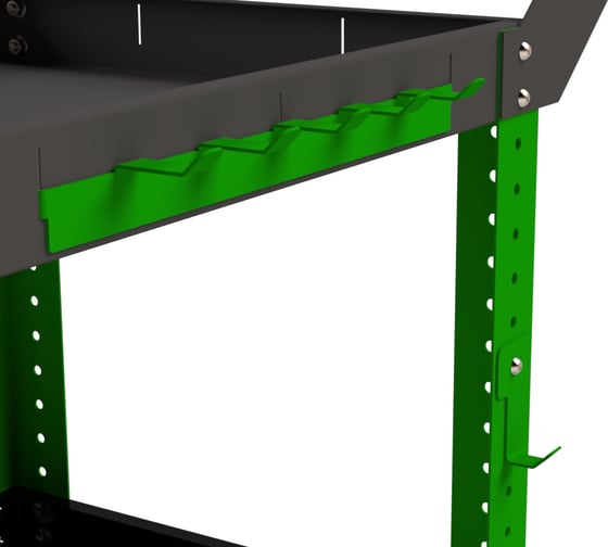 Тележка инструментальная Metalex Тип 1 700x350x800 3 полки (серо-зеленый) / ООО Металекс 118033