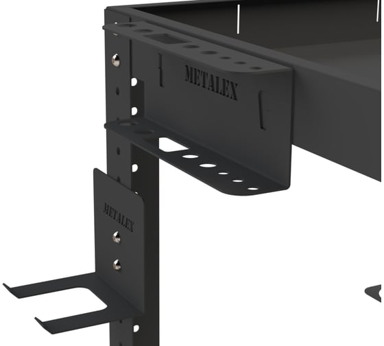 Тележка инструментальная ООО Металекс Тип 1 700x350x800 2-е полки (серый) / 118017