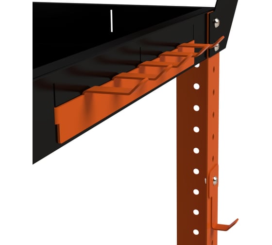 Тележка инструментальная ООО Металекс Тип 1 800x400x800 2-е полки (оранжево-черный) / 118012