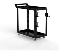 Тележка инструментальная ООО Металекс Тип 1 800x400x800 2-е полки (черный) / 118028