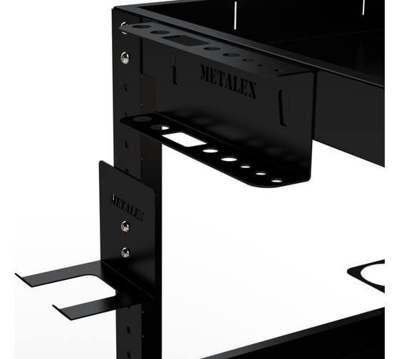 Тележка инструментальная ООО Металекс Тип 1 800x450x800 3 полки (черный) / 118081